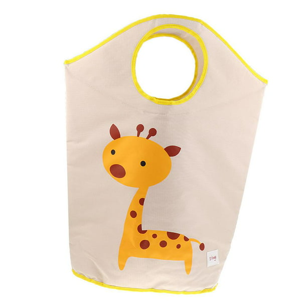 Cute Large Storage Bag Kraft Paper Laundry Bag Kids Toys Clothes Organizer Bag